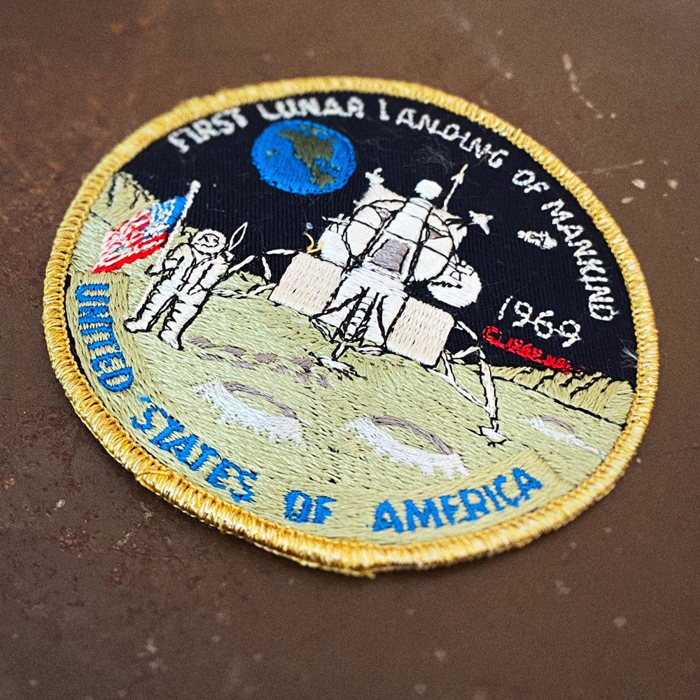 First lunar landing - Écusson NASA vintage - BIG
