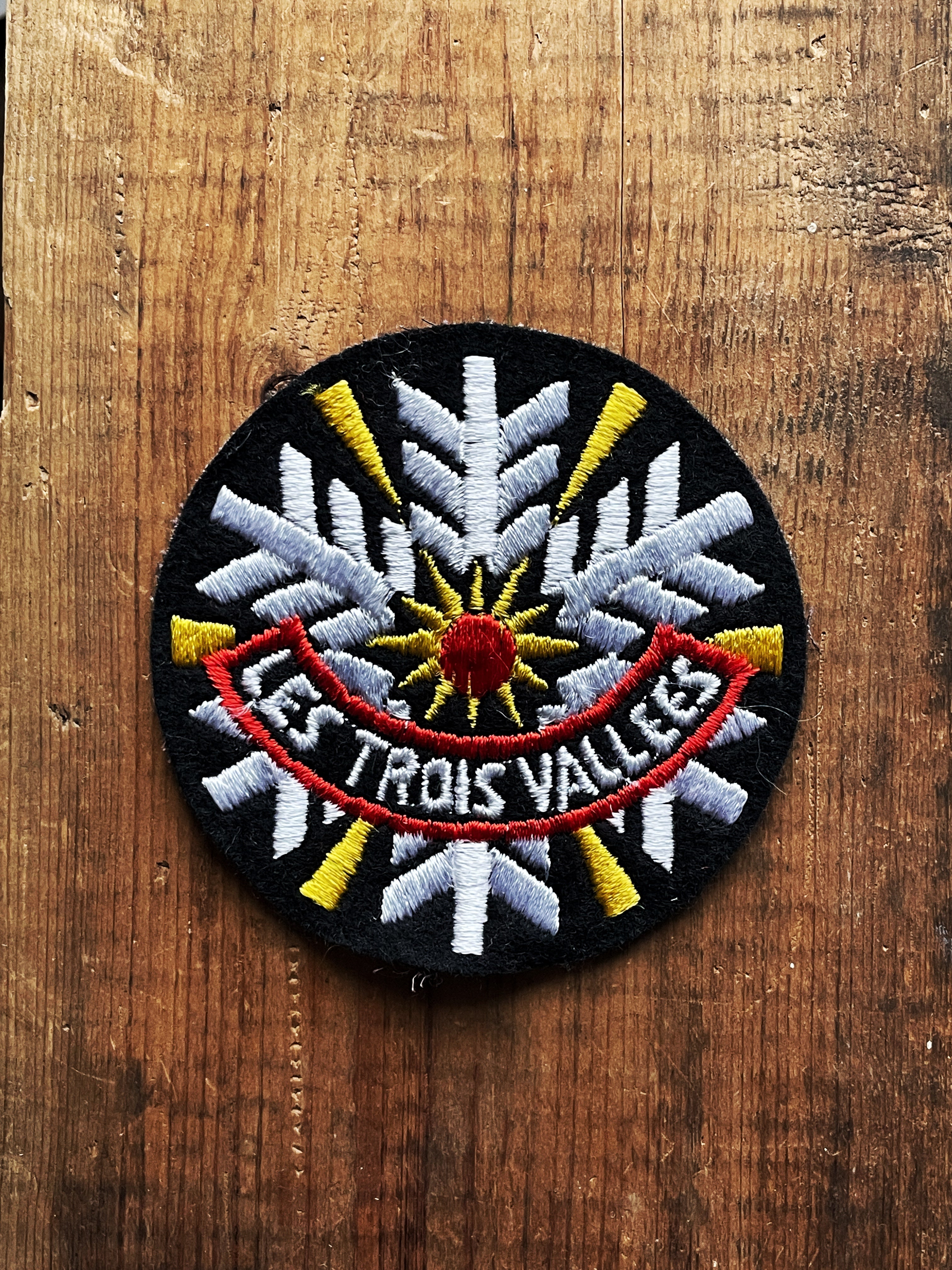 Les Trois Vallées - Écusson vintage