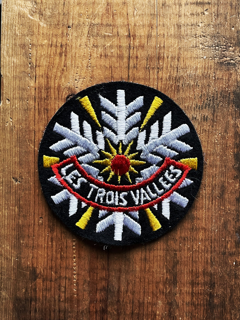 Les Trois Vallées - Écusson vintage