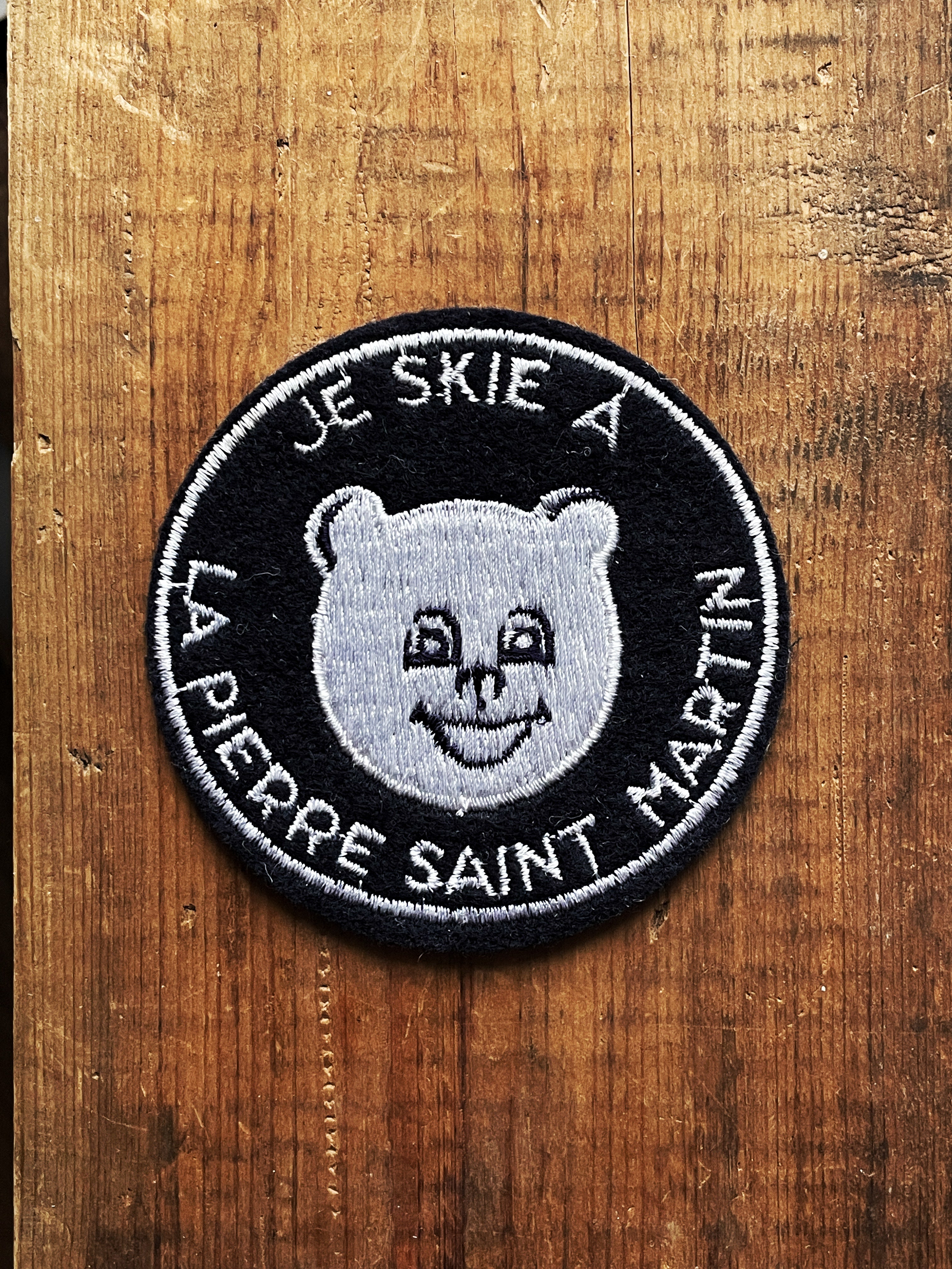 Je skie à la Pierre Saint Martin - Écusson vintage