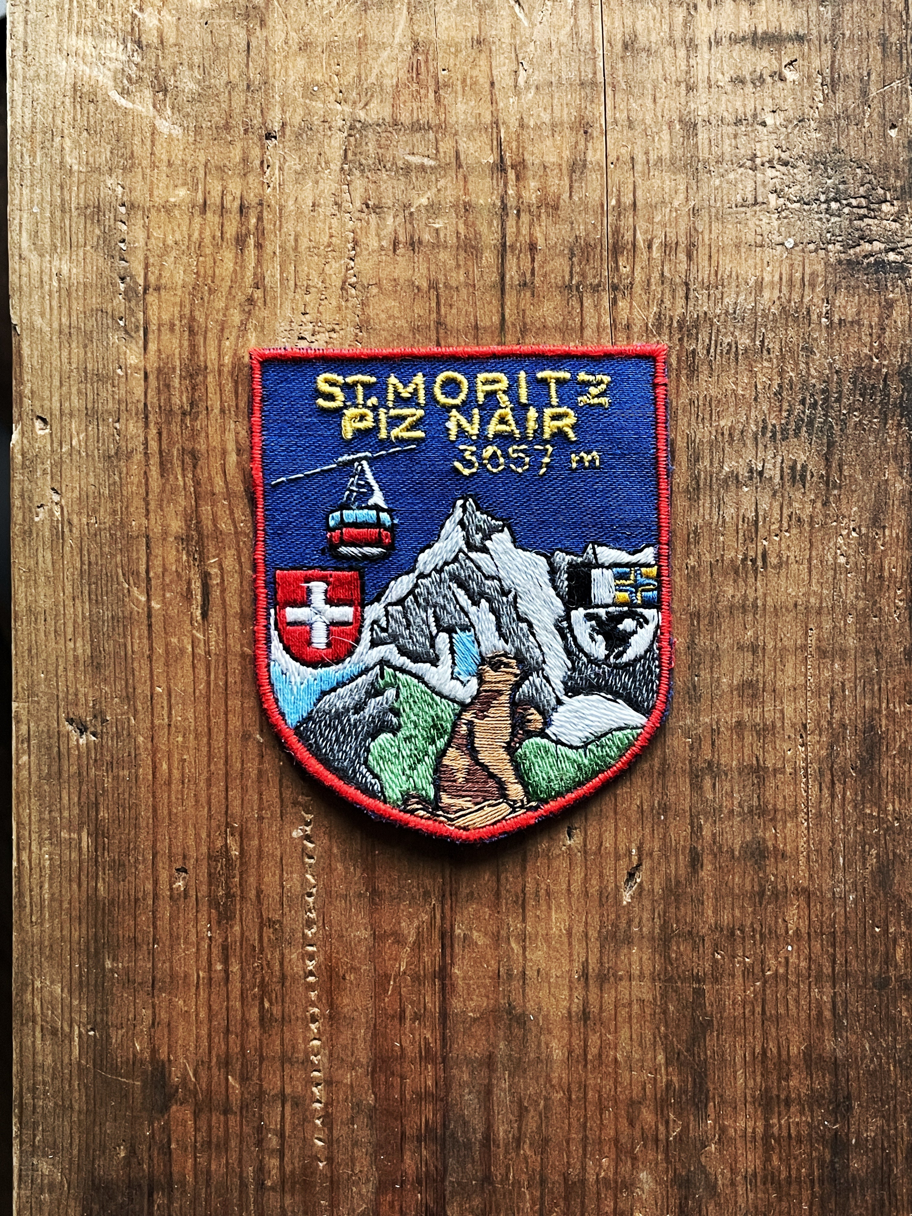 Saint Moritz-Piz Nair - Écusson vintage