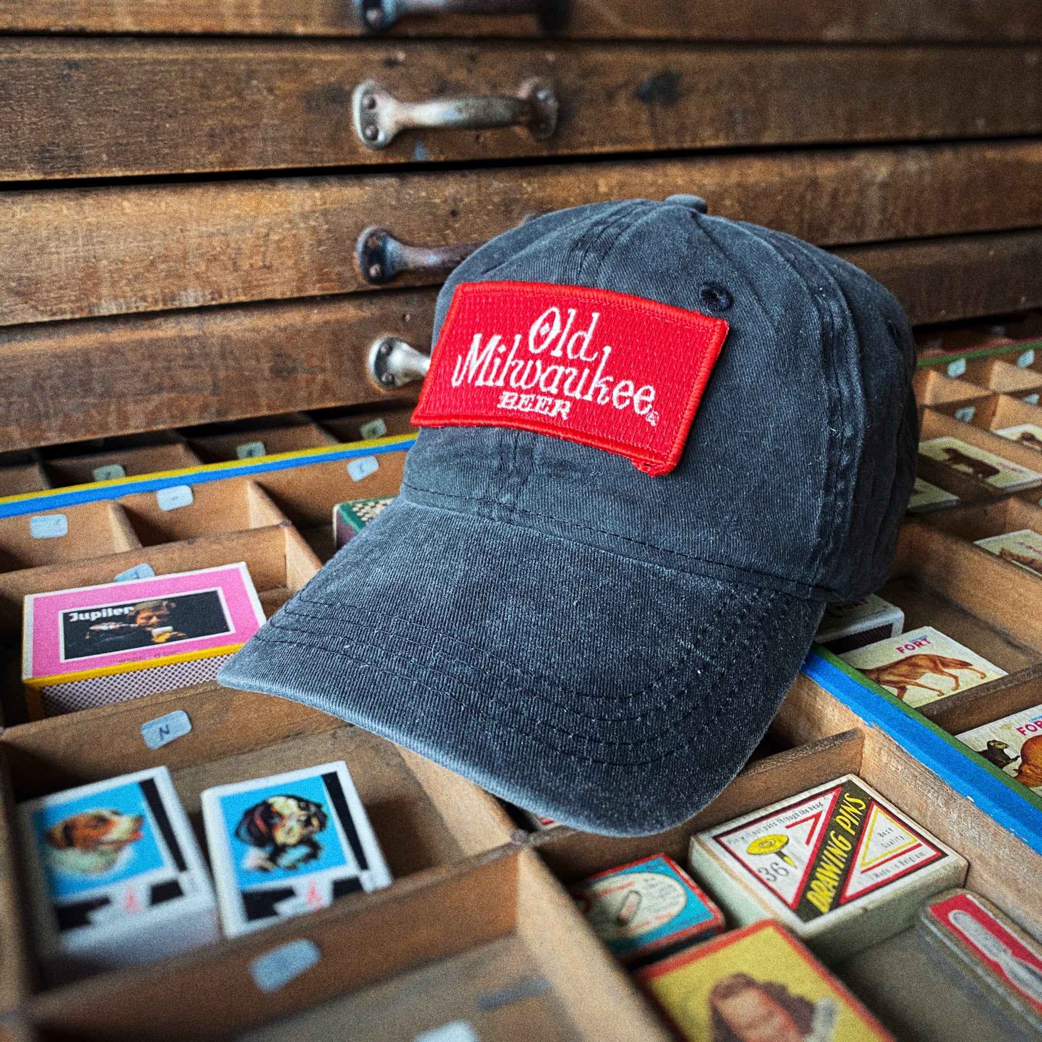 Casquette éco-responsable avec écusson vintage 