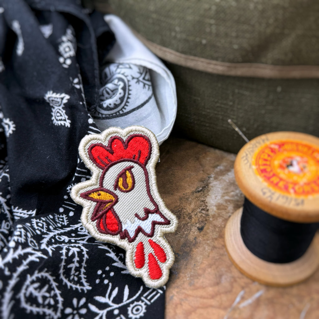 Tête de coq - Patch/Broche