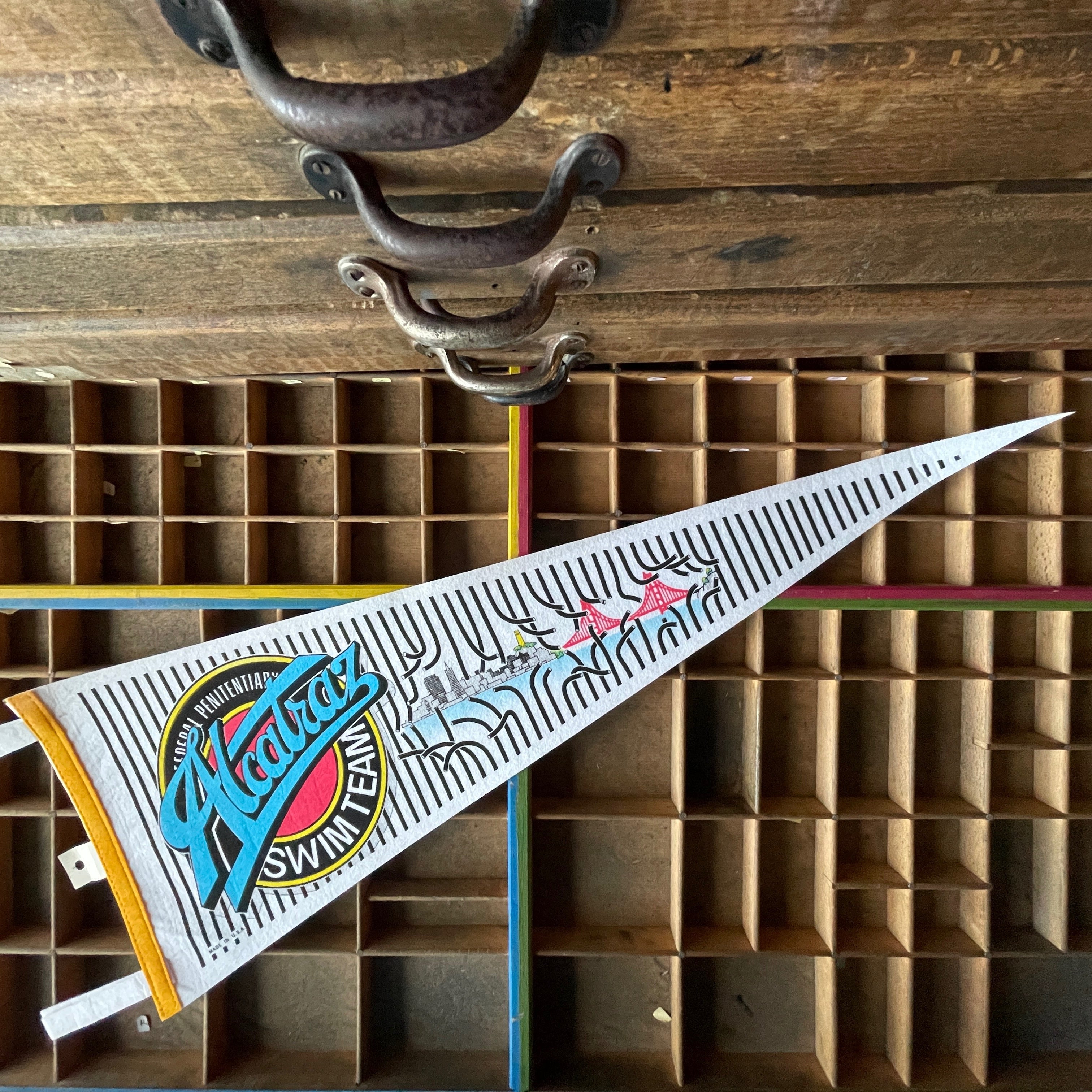 Vintage Alcatraz Pennant — Felt Banner