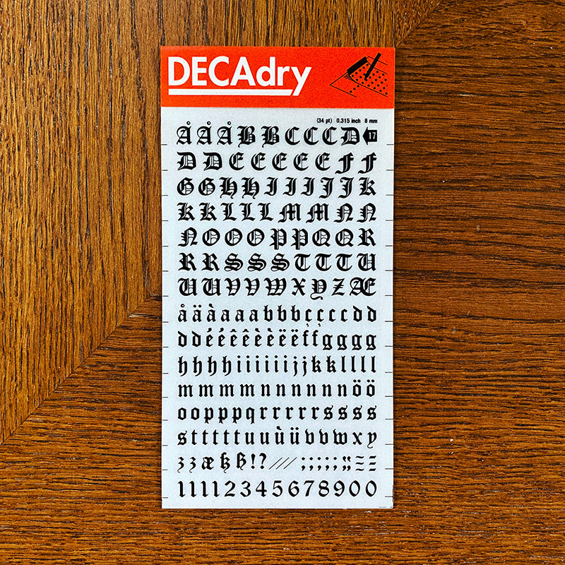Decadry n°17 - Lettres transfert