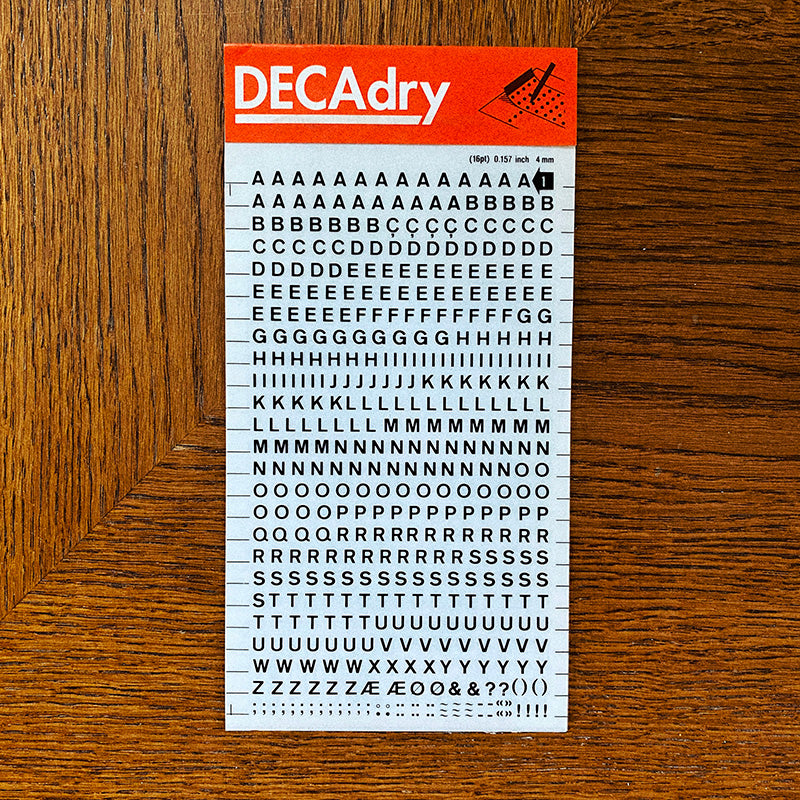 Decadry n°01 - Lettres transfert