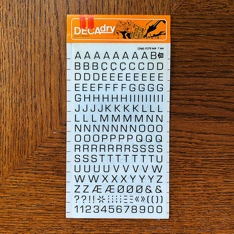 Decadry n°26 - Lettres transfert