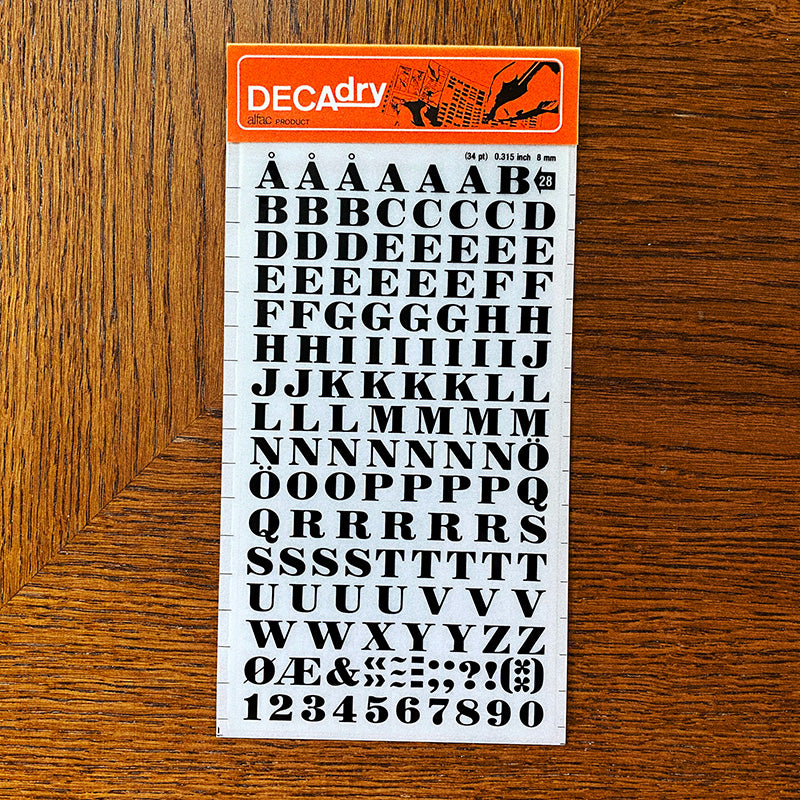 Decadry n°28 - Lettres transfert