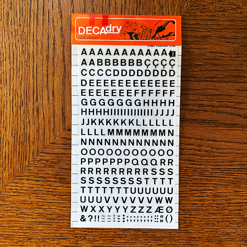 Decadry n°02 - Lettres transfert