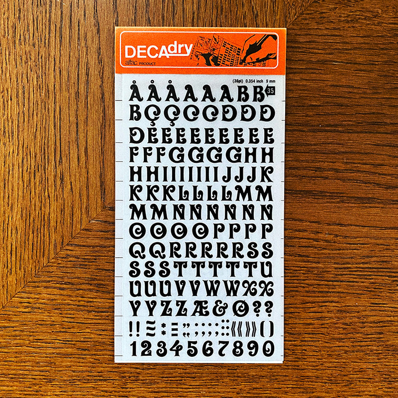 Decadry n°35 - Lettres transfert