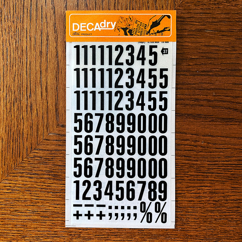 Decadry n°37 - Lettres transfert