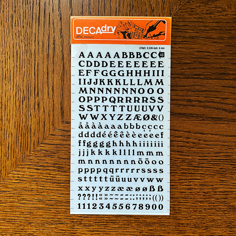 Decadry n°40 - Lettres transfert