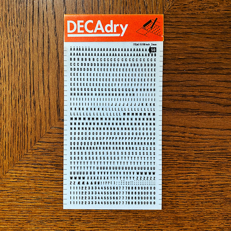 Decadry n°50 - Lettres transfert