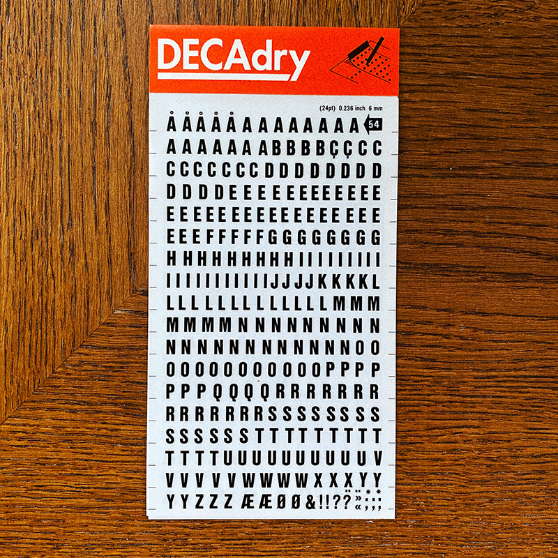 Decadry n°54 - Lettres transfert