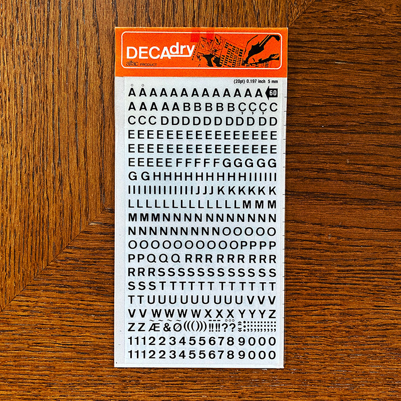 Decadry n°60 - Lettres transfert