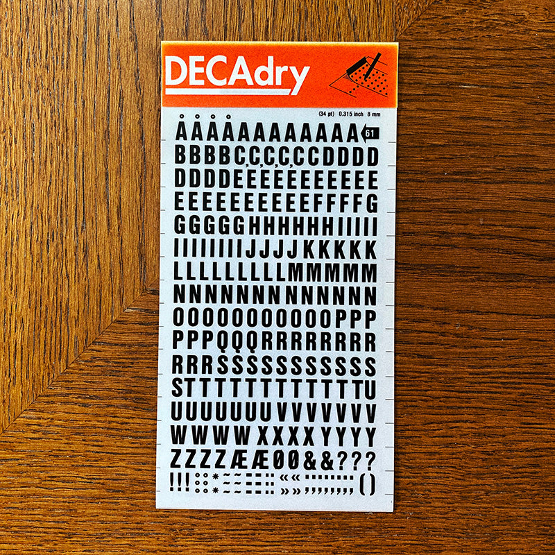 Decadry n°61 - Lettres transfert