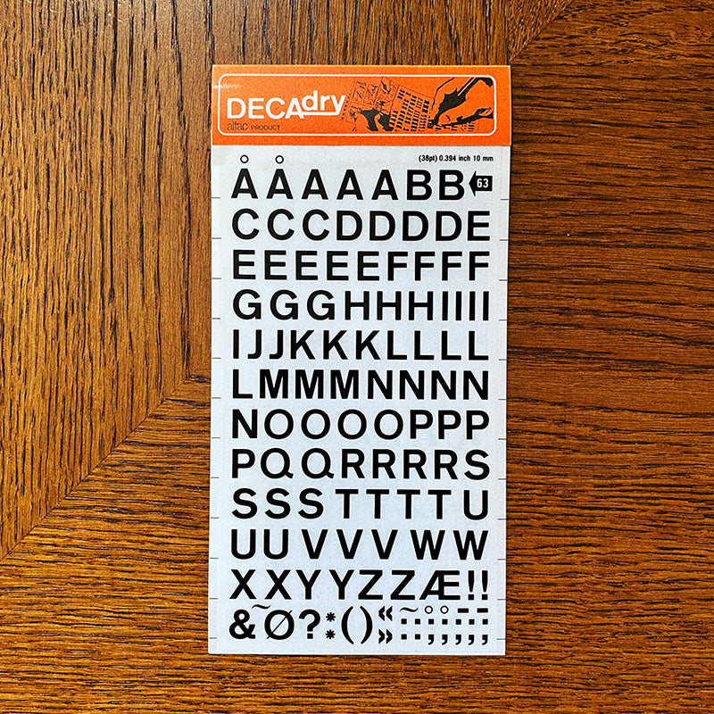Decadry n°63 - Lettres transfert
