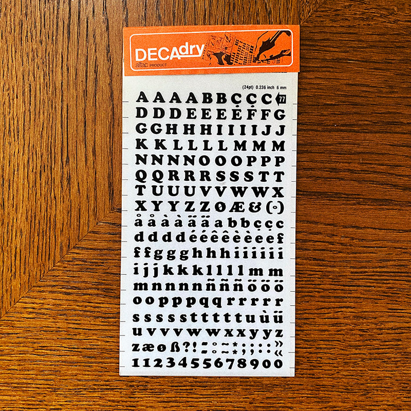 Decadry n°77 - Lettres transfert