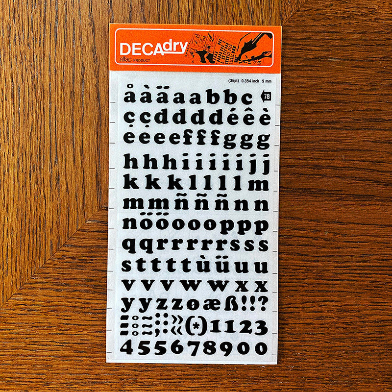 Decadry n°78 - Lettres transfert