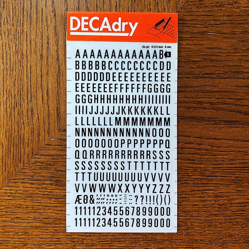 Decadry n°09 - Lettres transfert