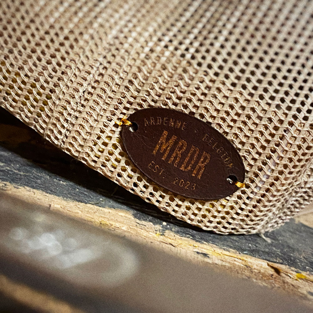 Casquette retro trucker bicolore avec écusson vintage "Honda"