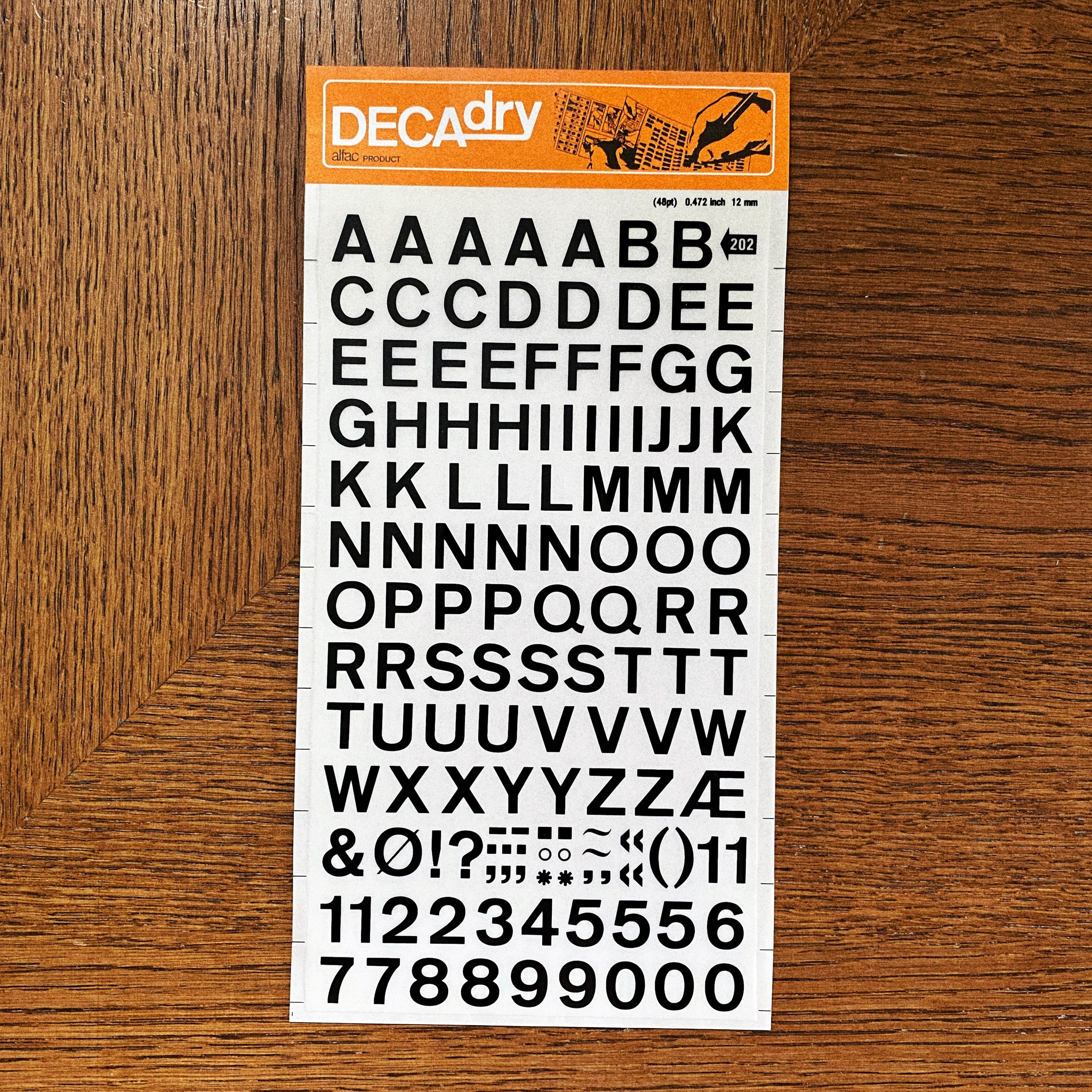 Decadry n°202 - Lettres transfert