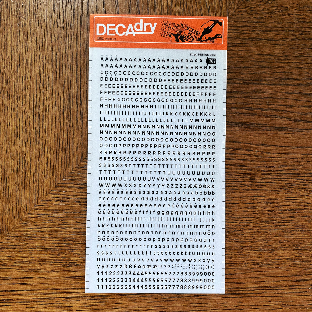 Decadry n°209 - Lettres transfert