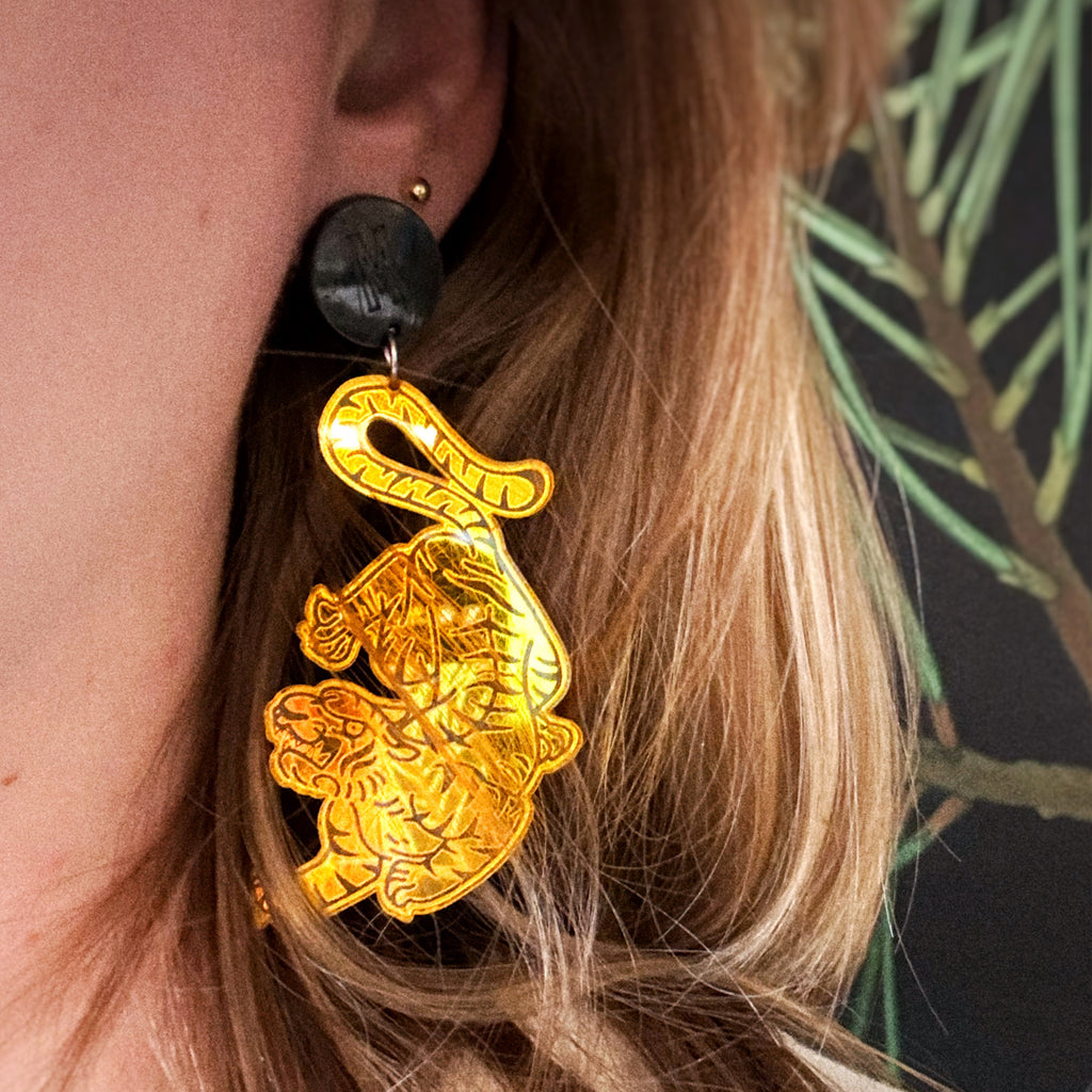 Boucles d'oreilles Tigres
