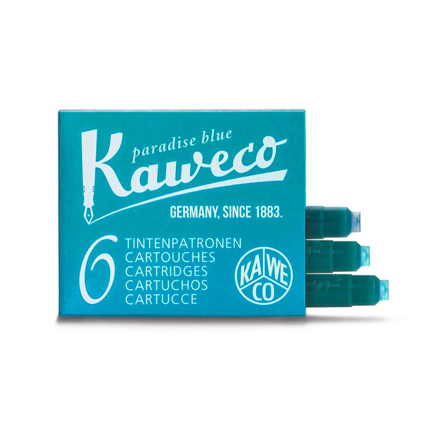 Cartouches d'encre Kaweco - 6 pièces - Turquoise